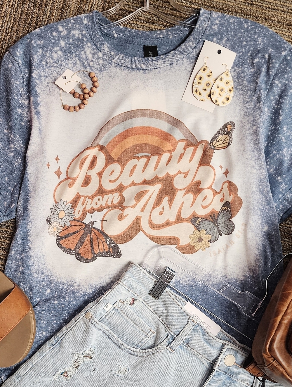 Beauty From Ashes Bleached T-shirt